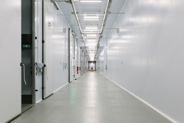 Industrial corridor with doors