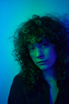 Young woman looking at camera