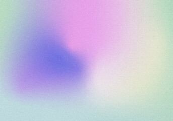 Multicolor gradient background. Vintage, retro, grain texture illustration. Blurred abstract artwork. 