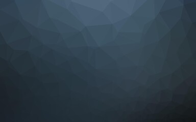 Dark BLUE vector low poly texture.