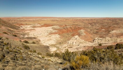 Painted desert rim view