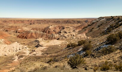 Painted desert rim view