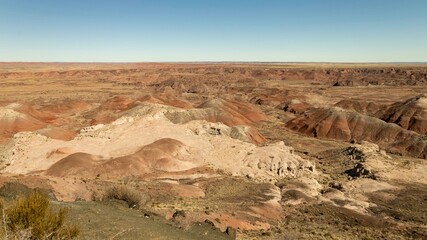 Painted desert rim view