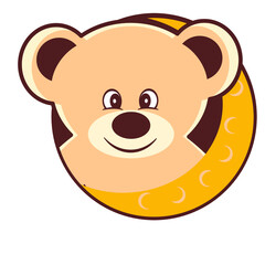 Obraz premium Cute teddy bear illustrated