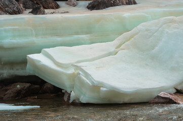 Beautiful spring landscape of the Western Sayan mountains