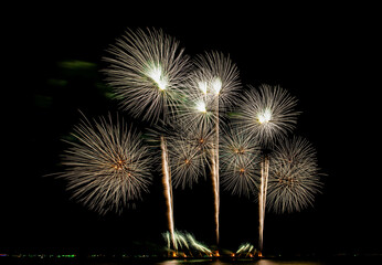 Firework Festival at Pattaya City in Thailand that established every year at the end on the month of November during 26