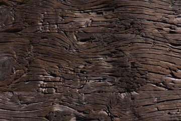 Natural dark wooden background, texture