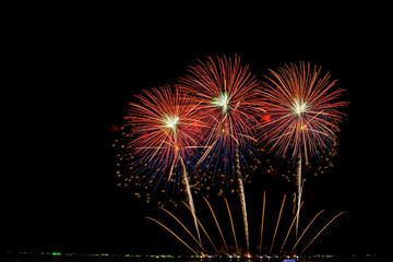 Firework Festival at Pattaya City in Thailand that established every year at the end on the month of November during 26