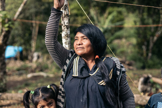 Portrait of a native woman from Panama