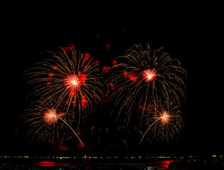 Firework Festival at Pattaya City in Thailand that established every year at the end on the month of November during 26 - 29.