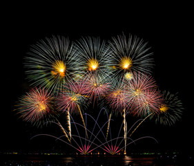 Firework Festival at Pattaya City in Thailand that established every year at the end on the month of November during 26 - 29.
