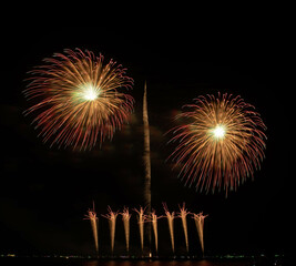 Firework Festival at Pattaya City in Thailand that established every year at the end on the month of November during 26 - 29.