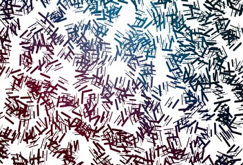 Dark pink, blue vector backdrop with long lines.