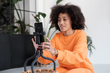 Young woman Live Streaming Herself 