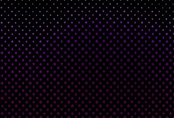 Dark purple vector texture with playing cards.