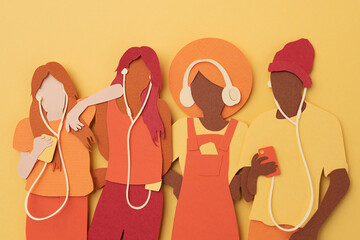 Group of diverse young people representing Gen Z