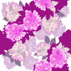 gorgeous flower seamless pattern
