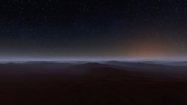 Night in the desert 