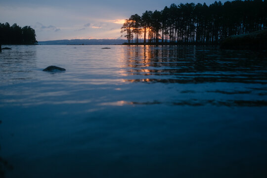 Lake sunset 