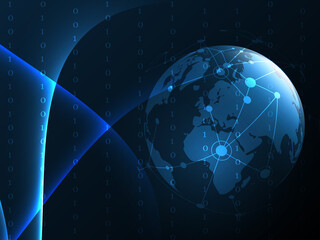 2d illustration abstract world concept