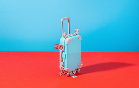 Smuggling Suitcase/luggage  full of money/dollar bills