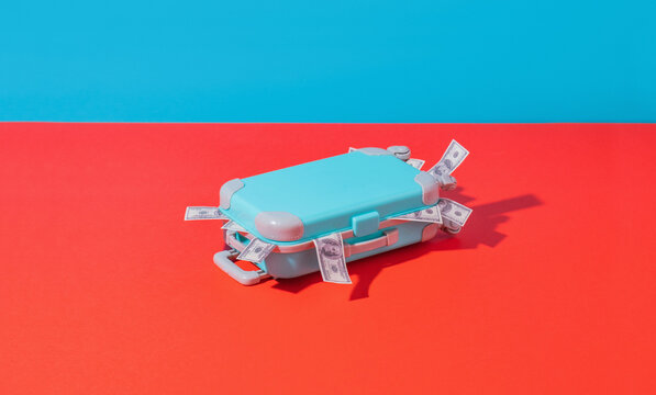Smuggling Suitcase/luggage  full of money/dollar bills