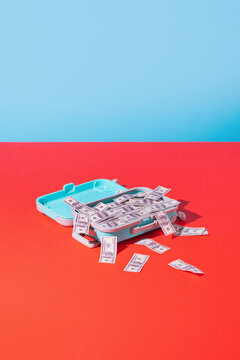 Smuggling Suitcase/luggage  full of money/dollar bills