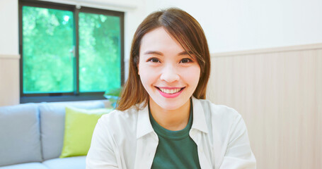 asian girl smiling portrait