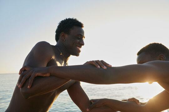 Black Man on beach
