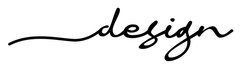 Design Handwriting Black Lettering Calligraphy Banner Vector Illustration.