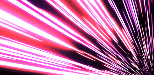 Radial light. Digital space. High speed, speed of sound, background with a sense of speed. technology.