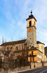 Fototapeta na wymiar Santa Maria Maggiore, historic church in Piedmont, Italy
