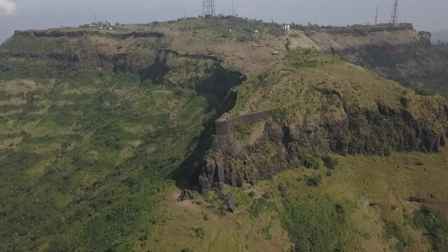 Ancient fortifications of Zunzhar Buruj Sinhgad Fort near Pune, India