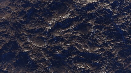 alien planet landscape sci fi spatial background, view from planet surface with spectacular sky, realistic digital illustration	
