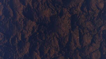 alien planet landscape sci fi spatial background, view from planet surface with spectacular sky, realistic digital illustration	
