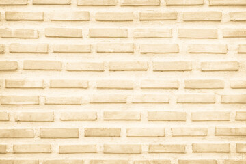 Cream and white brick wall texture background. Brickwork backdrop interior design element.