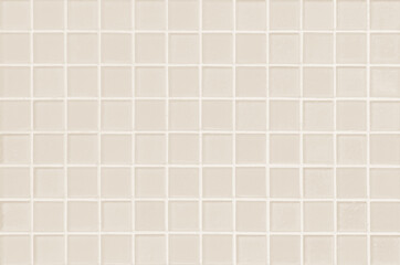 Beige ceramic wall and floor tiles mosaic abstract background. Design geometric wallpaper texture decoration bedroom. 
