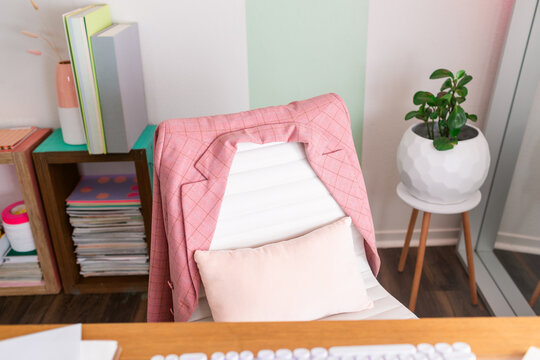 Girly business cute woman workspace