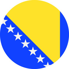bosnia and herzegovina Flag Vector