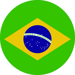 Fototapeta premium Brazil Flag Vector