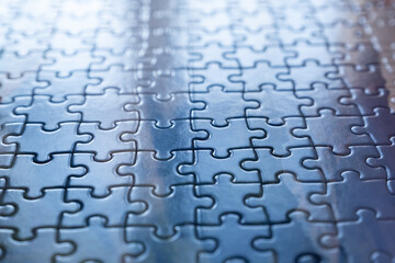 Interconnected Puzzle Pieces 