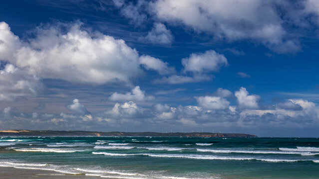 Wind Turbines on a peninsular, Victoria Australia