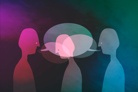 An illustration of Being Talked Over, or Getting Told Off