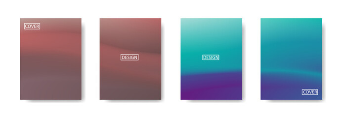 Set of abstract background with beautiful gradation color, colorful background for poster flyer banner backdrop.vertical banner.cool fluid background vector illustration