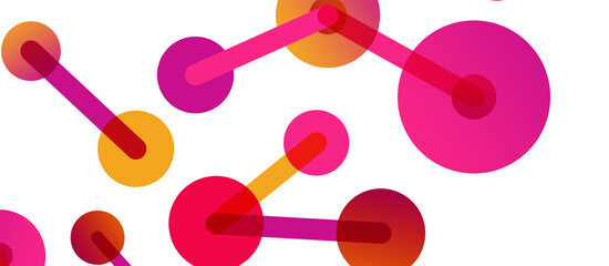 Network concept abstract background. Dots connection. Big data idea. Business template for wallpaper, banner, background or landing