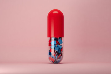 Pill filled with books