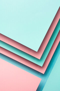 Pink and blue paper background
