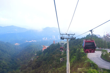 This Genting highlands skyway cable car is a is one of the longest and fastest gondola lifts in...