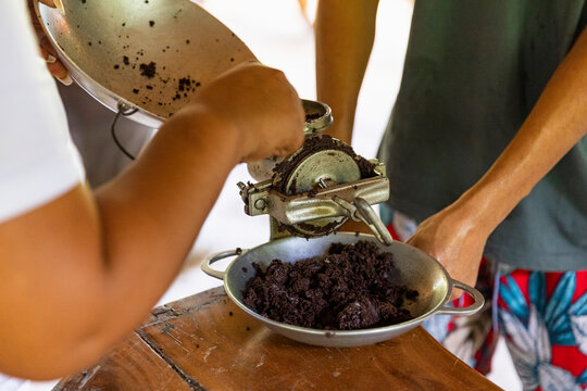 Cocoa paste from cacao Seeds for making chocolate 