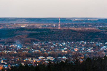 View of the Pyatigorsk city from the hilltop